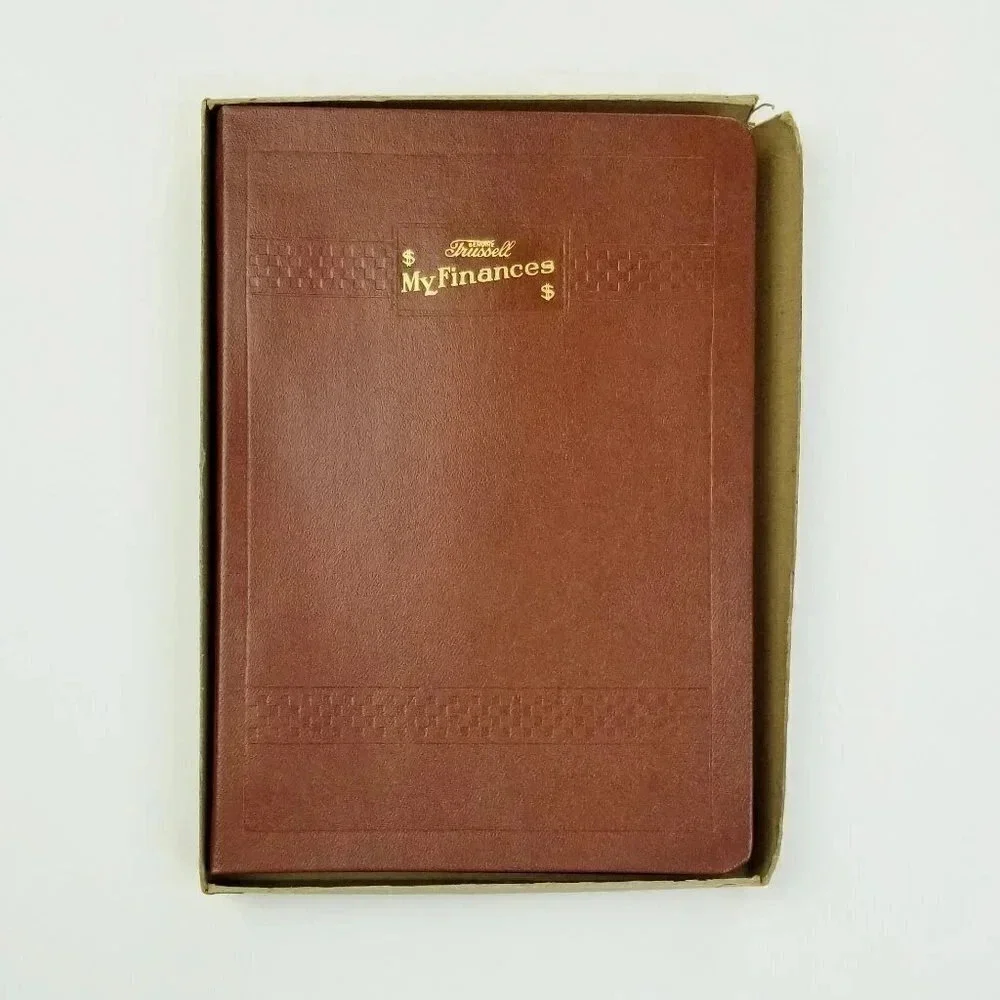 Trussell My Finances Vintage Accounting With Box Yellow Envelopes Copyright 1961